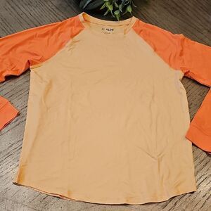 NWOT Orange Melon Long Sleeve Quick Dry Shirt Size L 12/14 ALGO